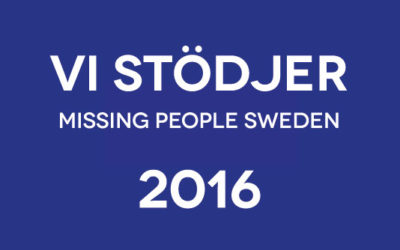 Vi stödjer Missing People Sweden 2016